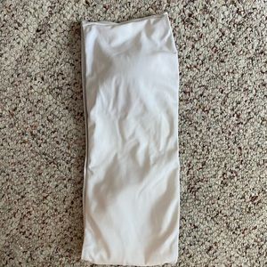 Zaful white bandeau bikini top